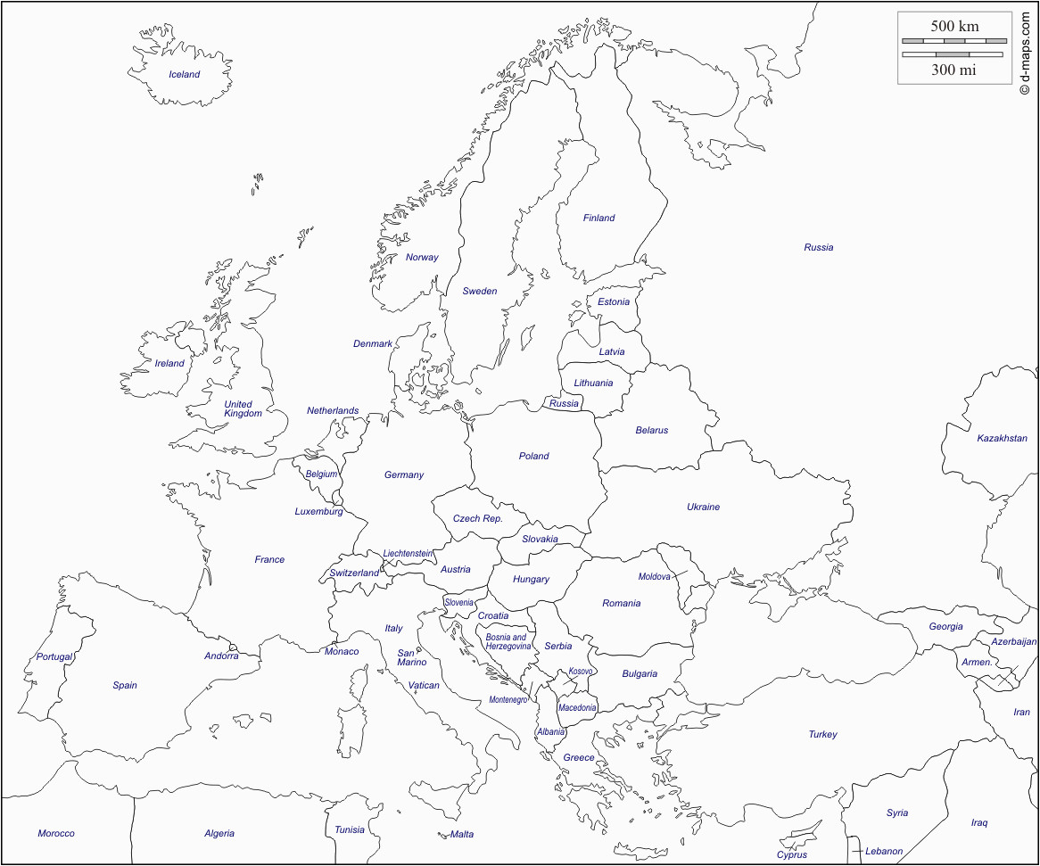 Map Of Europe Empty | secretmuseum