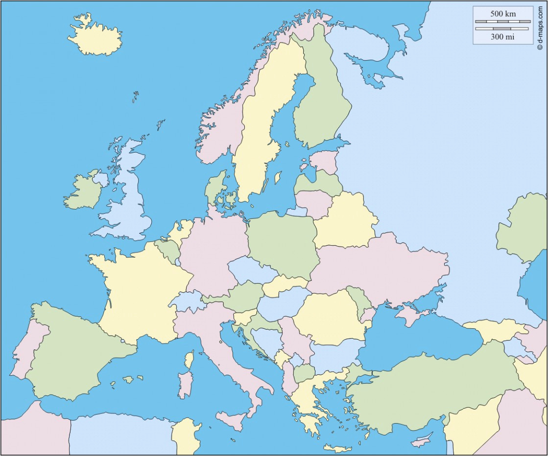 map of europe blank climatejourney org