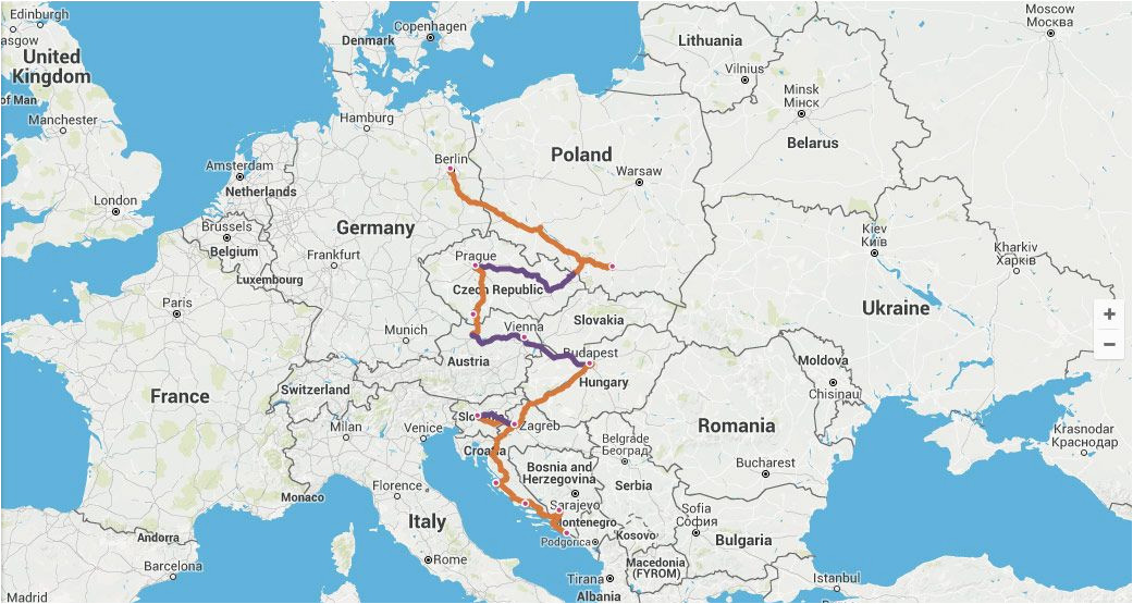 Map Of Europe Eurail Secretmuseum