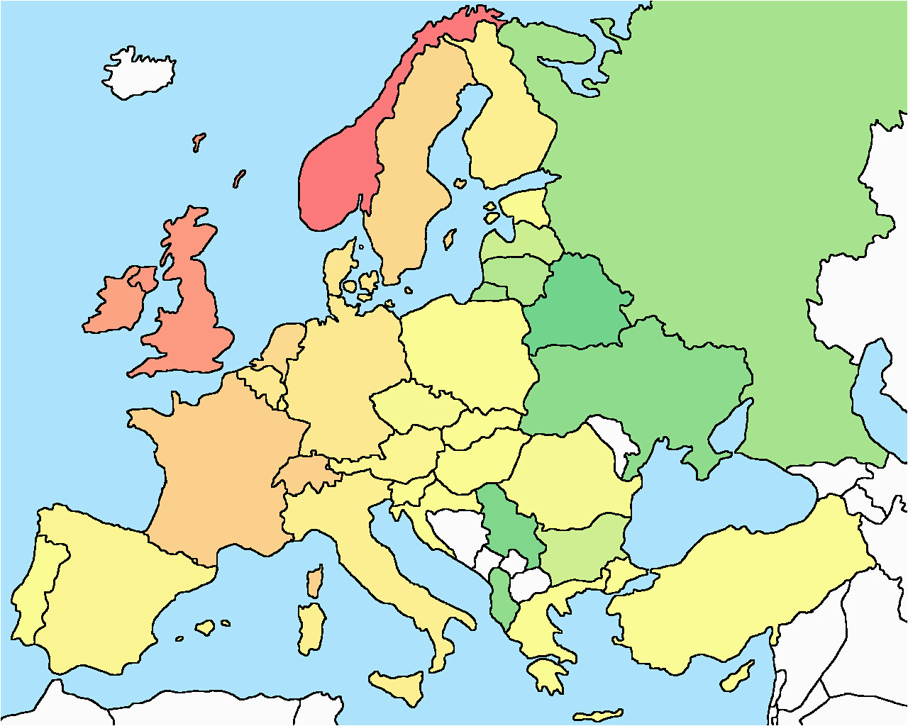 Map Of Europe No Labels 53 Strict Map Europe No Names Of Map Of Europe No Labels 