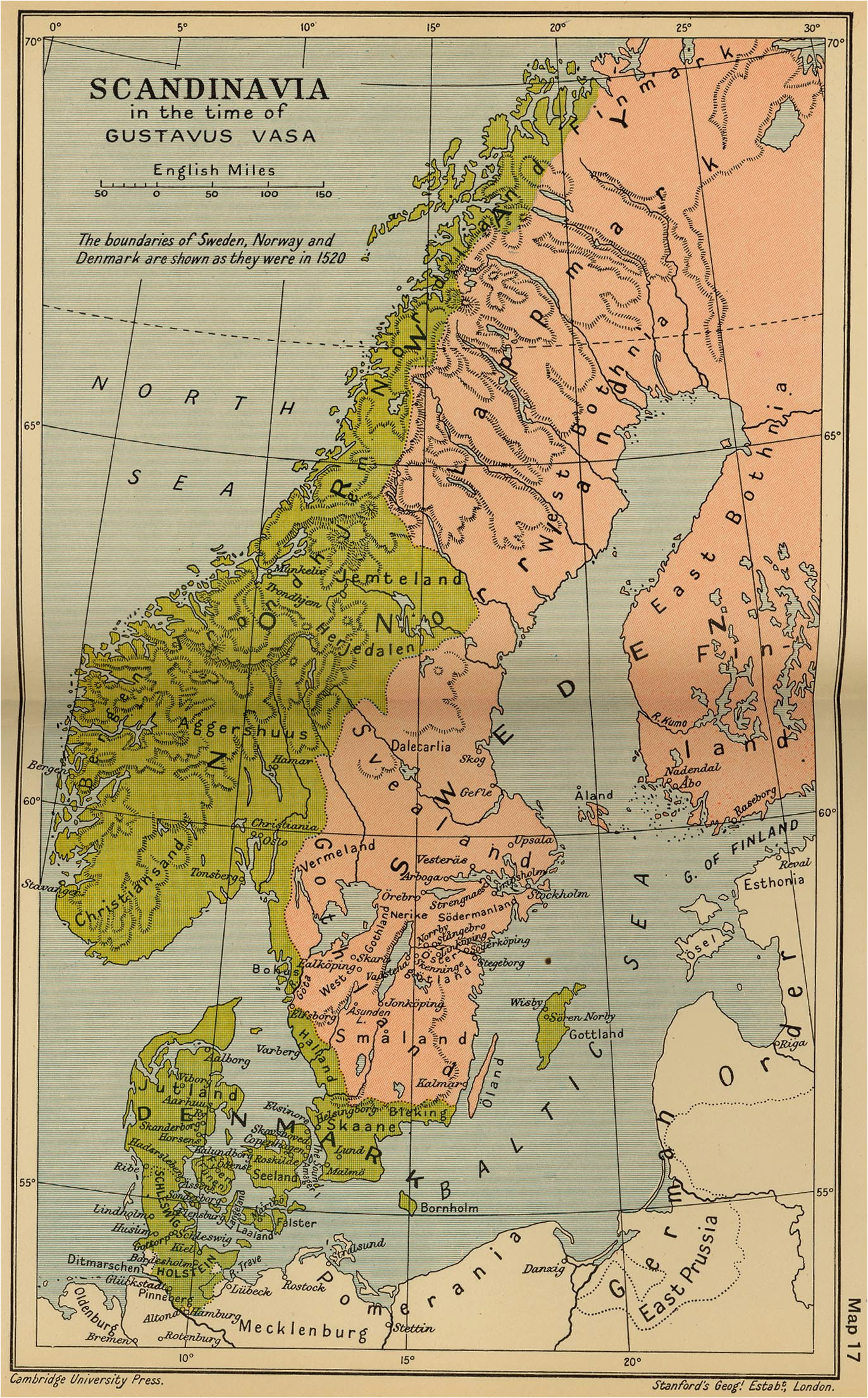 historical maps of scandinavia