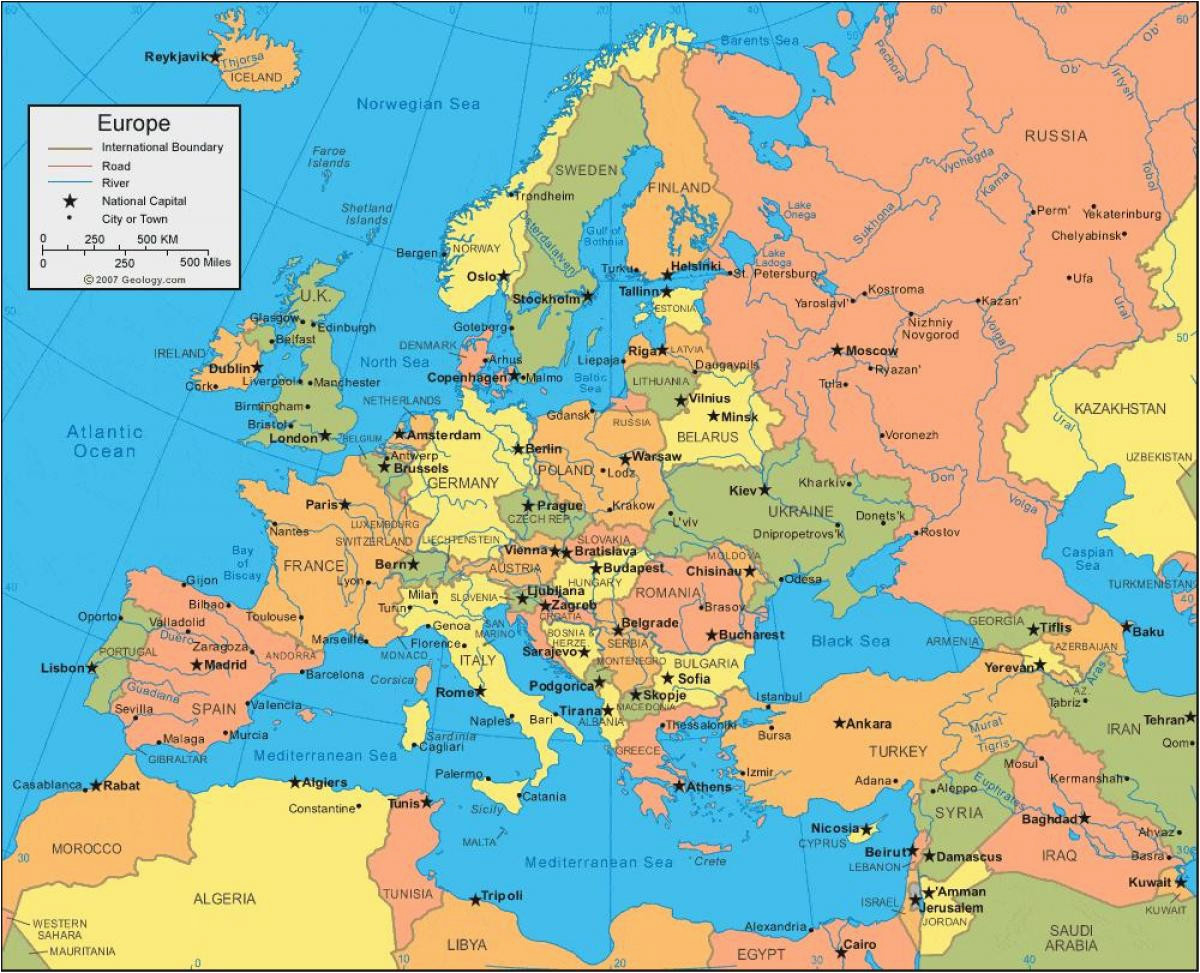 17 actual eastern europe and russia map