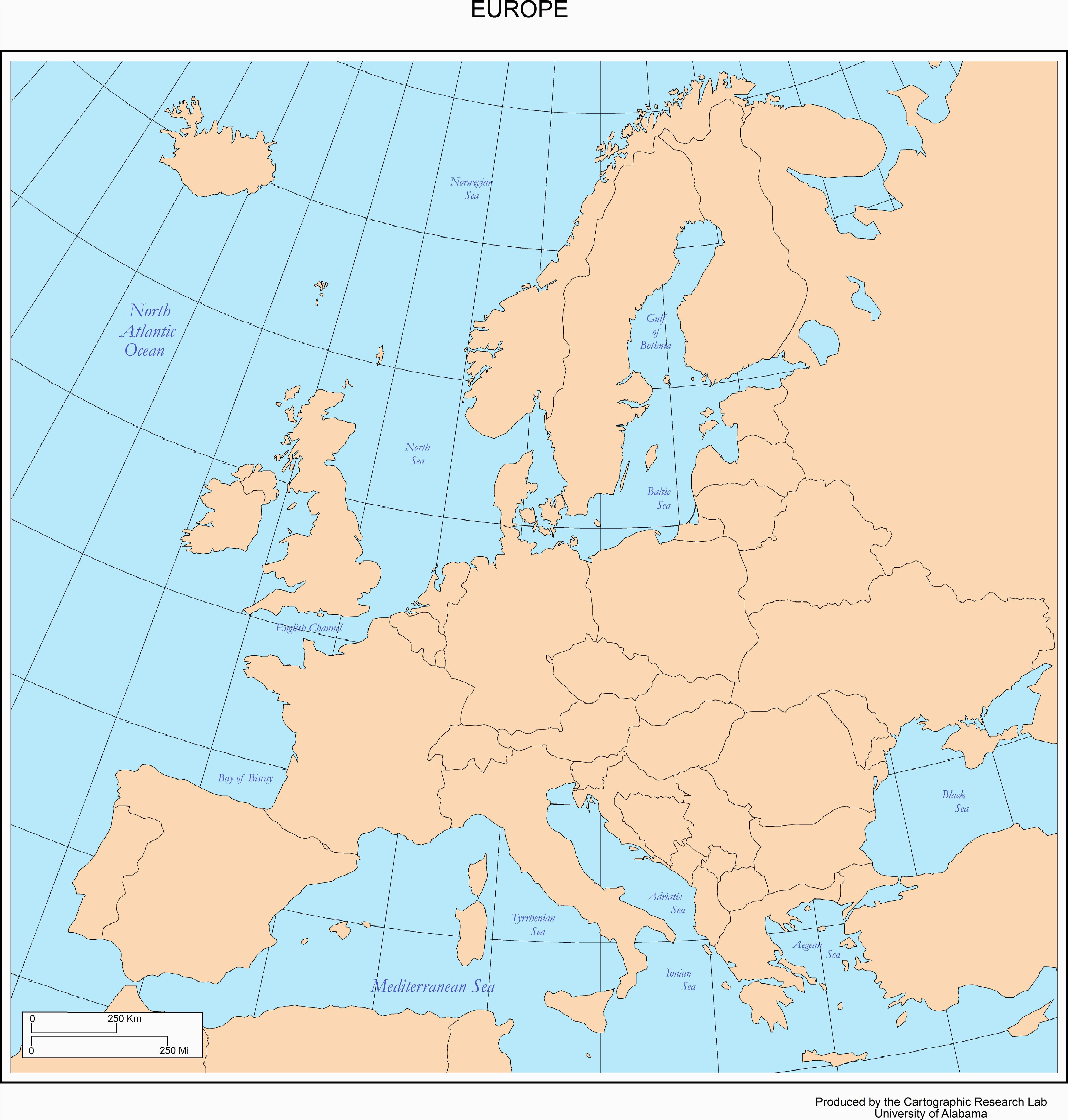 Map Of Europe With Latitude And Longitude 28 Thorough Europe Map W Countries Of Map Of Europe With Latitude And Longitude 