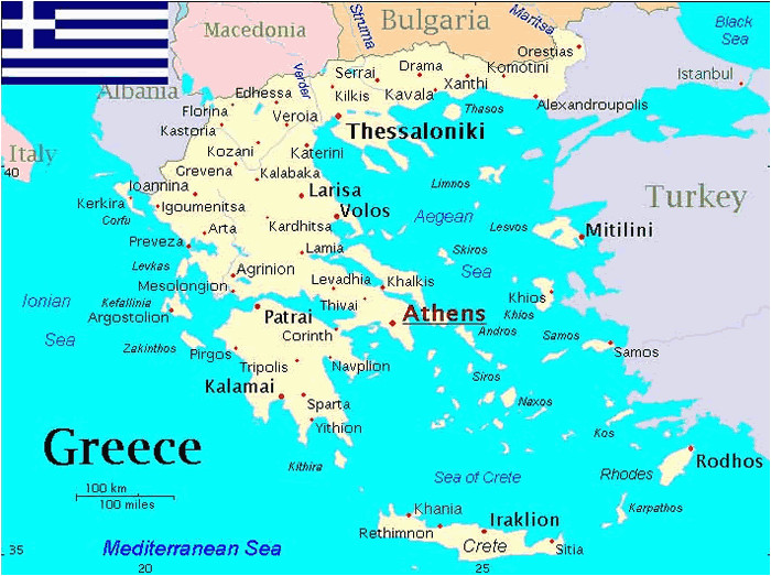 Map Of Greece and Europe | secretmuseum
