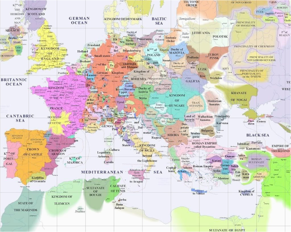 europe 1300 interesting maps world history map map
