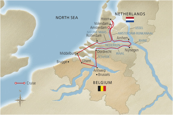 europe river cruise tulips windmills map viking river