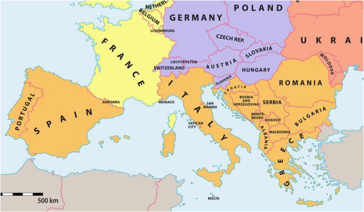 map of south west italy which countries make up southern