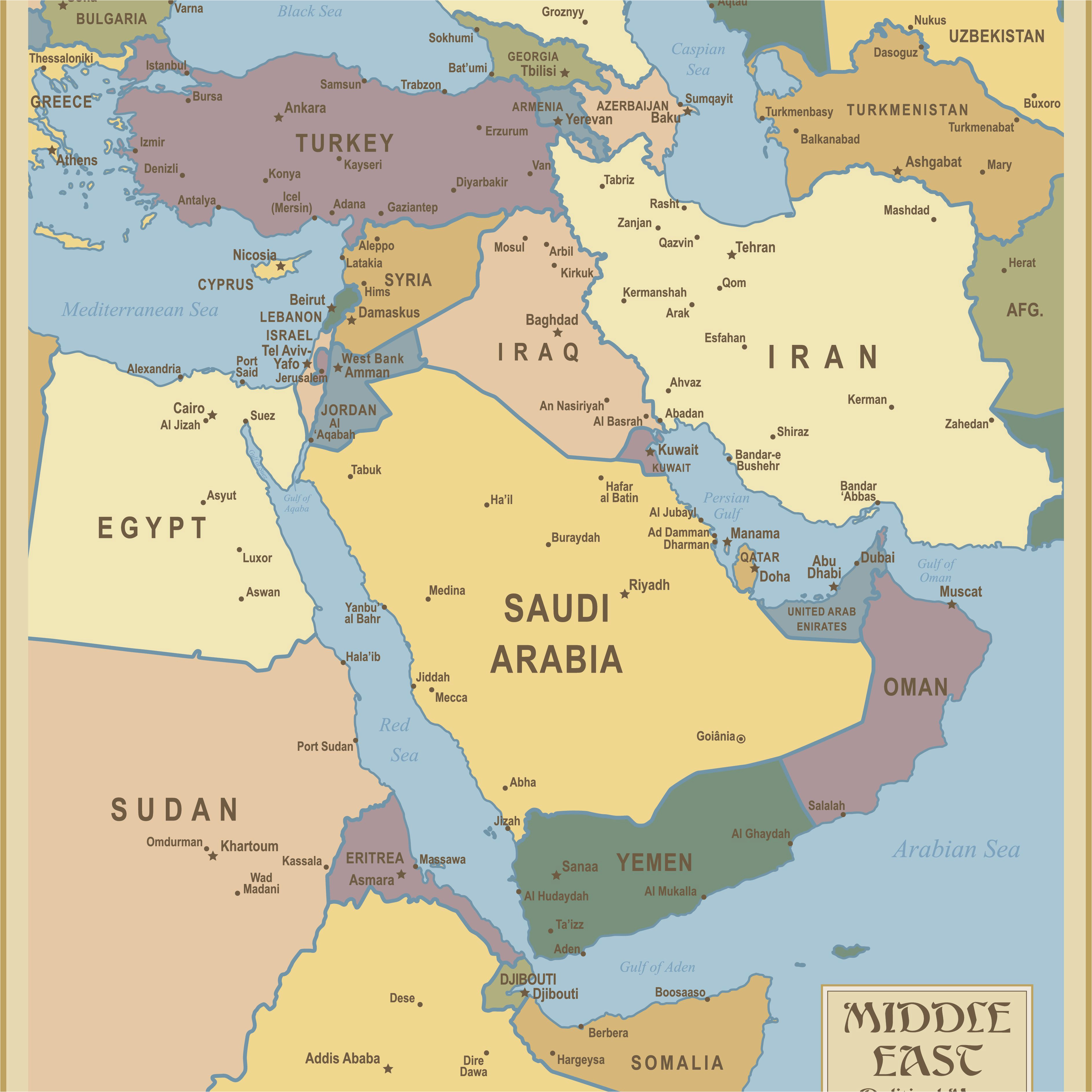 red sea and southwest asia maps middle east maps