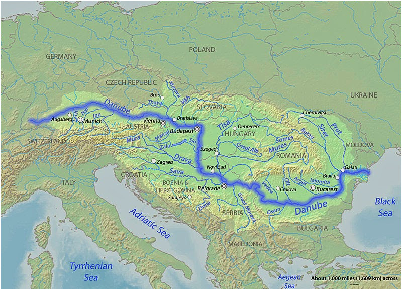 river danube map map of west