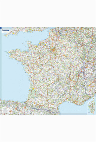 france laminated wall map 111 x 100 cm michelin maptogo