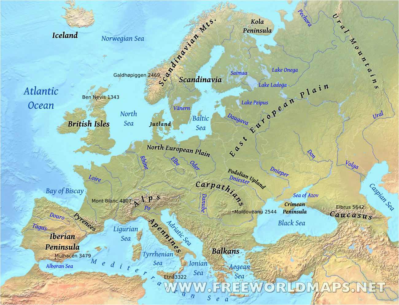 map of europe and russia physical download them and print