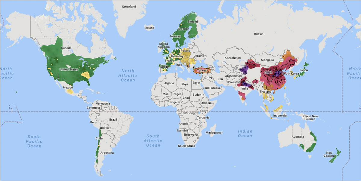 the worst air quality in the world mapped world problems