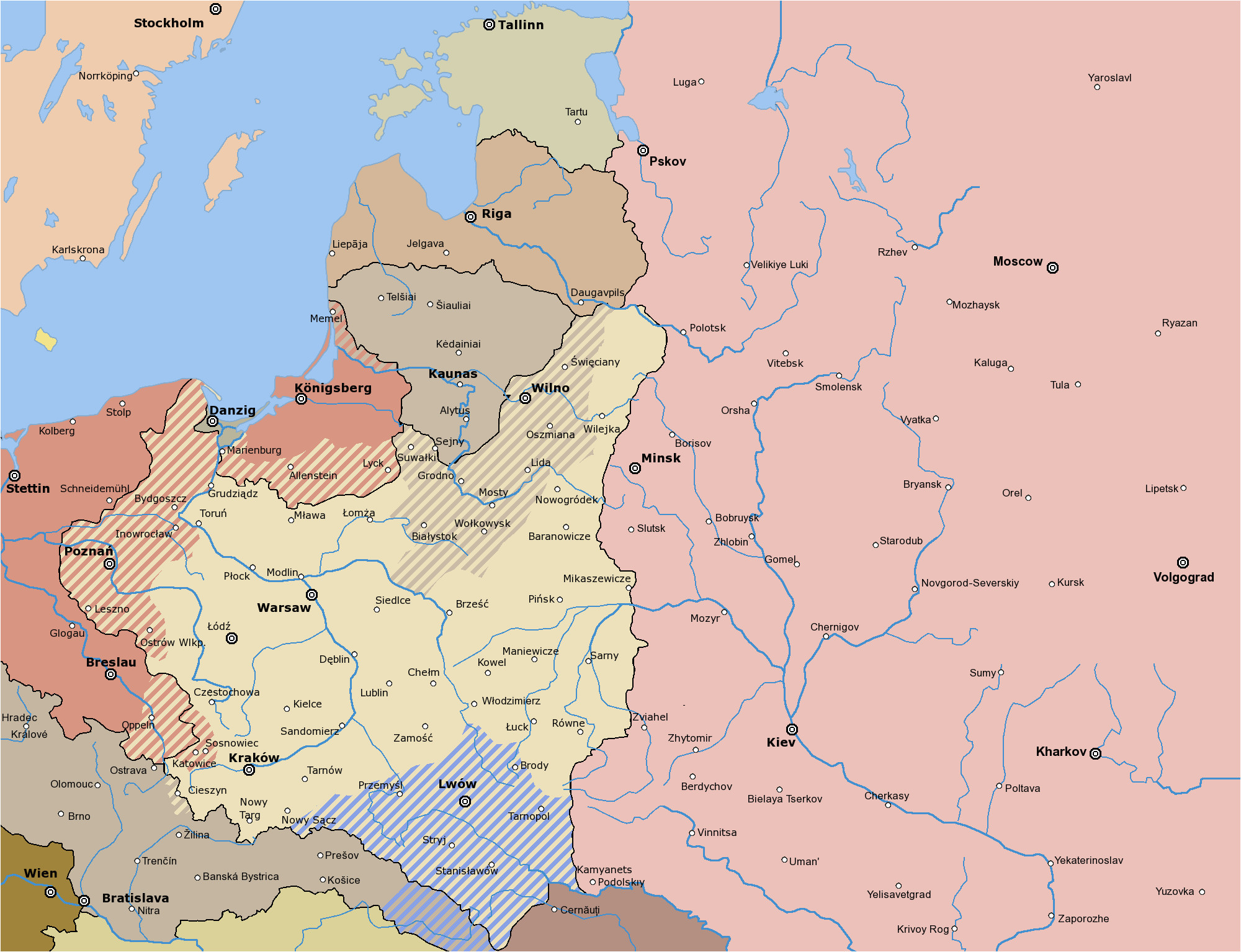 map germany poland russia posts 1000 or more germany