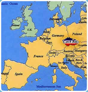 prague map europe