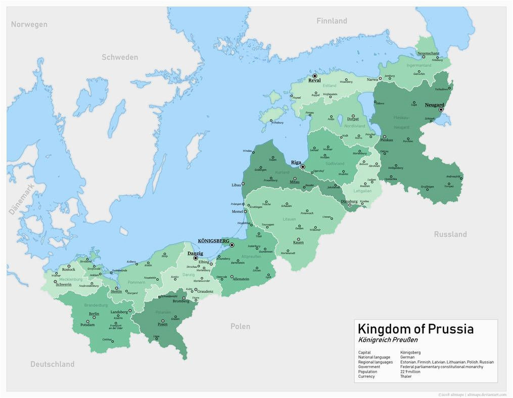 an alternate kingdom of prussia by altmaps fantasy map