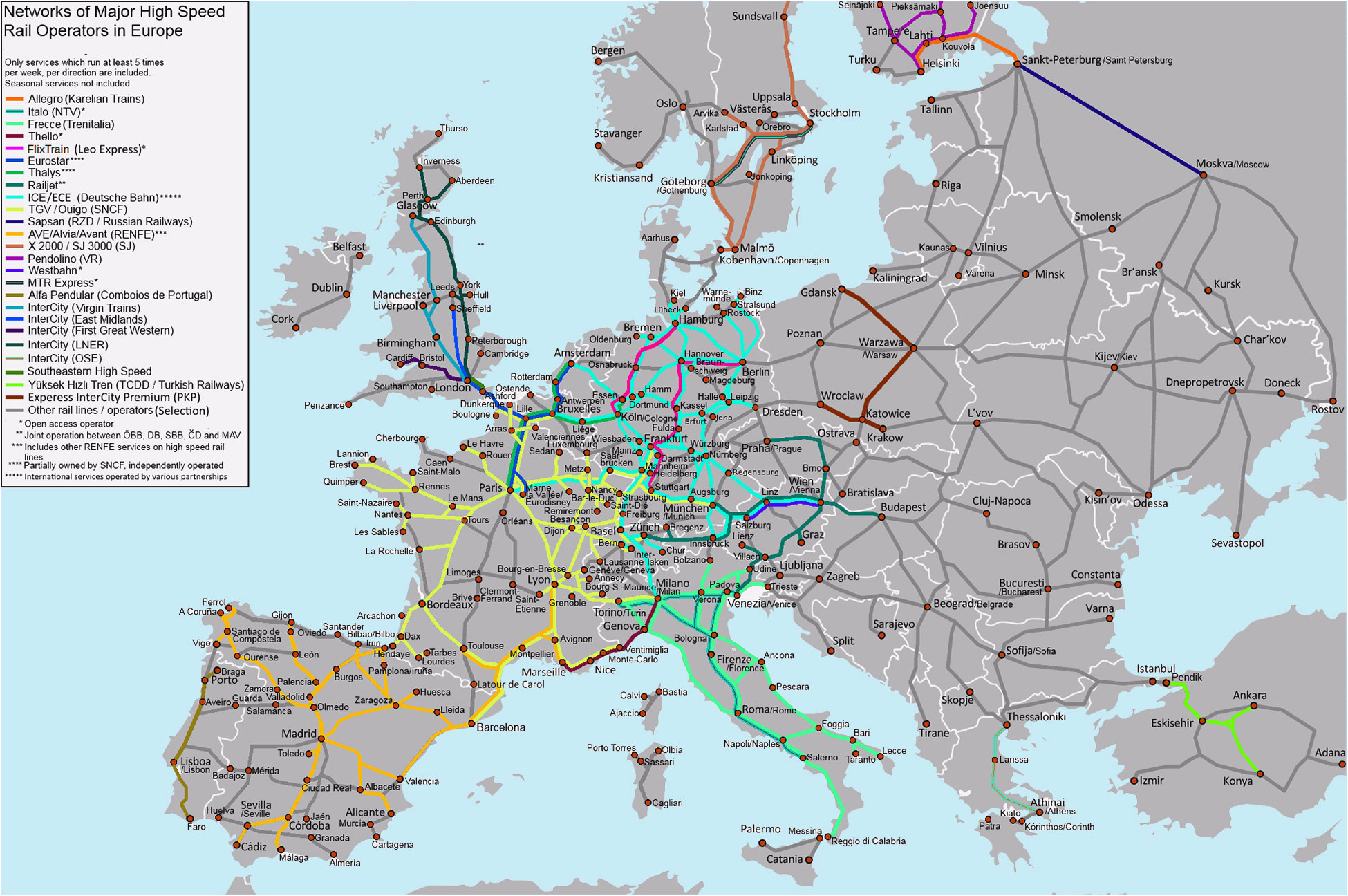 Железные дороги европейской части. Схема скоростных железных дорог Европы. Карта железных дорог Европы 2022 года. Железные дороги Европы карта. High Speed Railroad Map of Europe 2020.