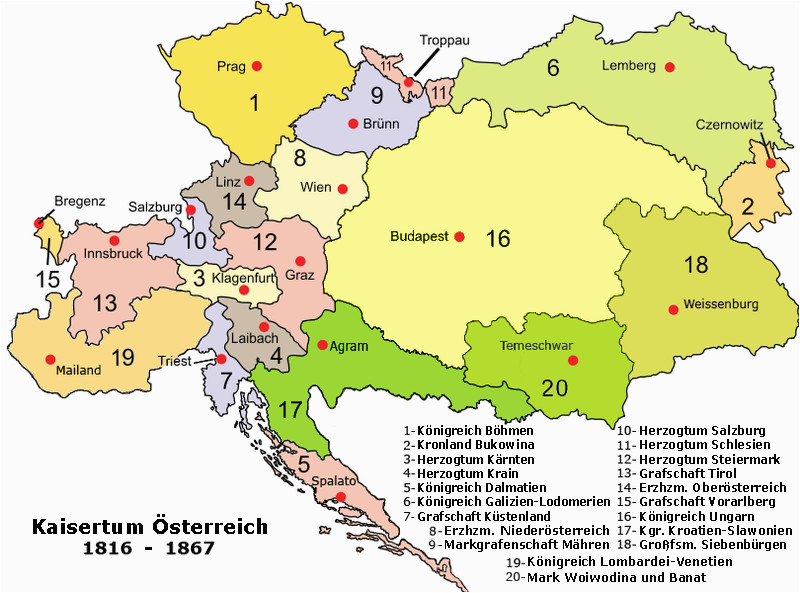 austro hungarian empire maps history austrian empire