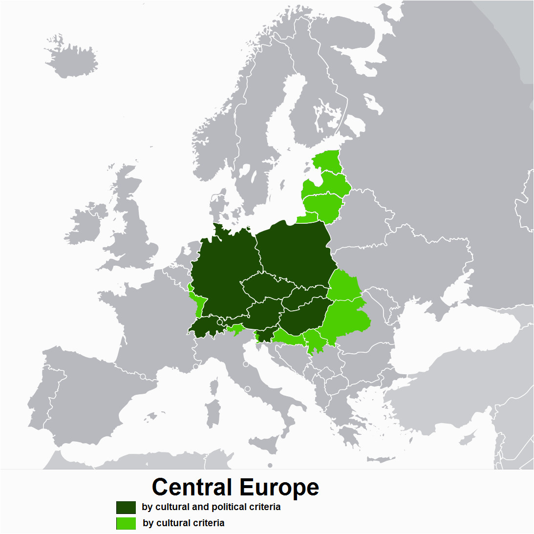 does central europe really exist or are there western and