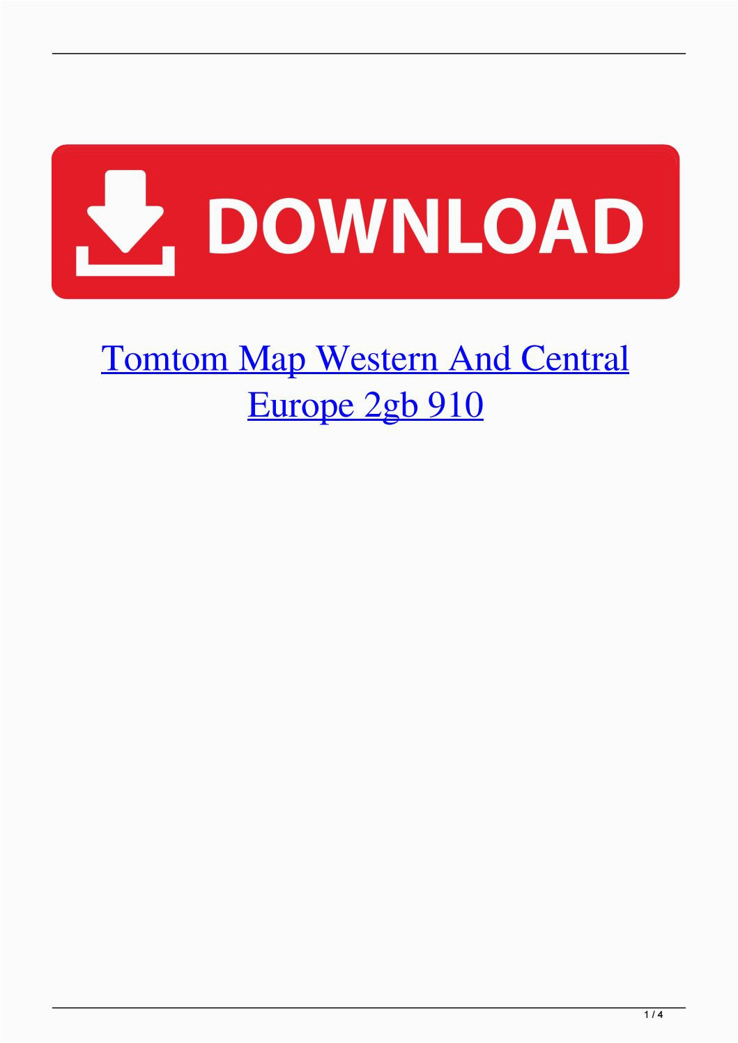 tomtom map western and central europe 2gb 910 by acbenlinkbe