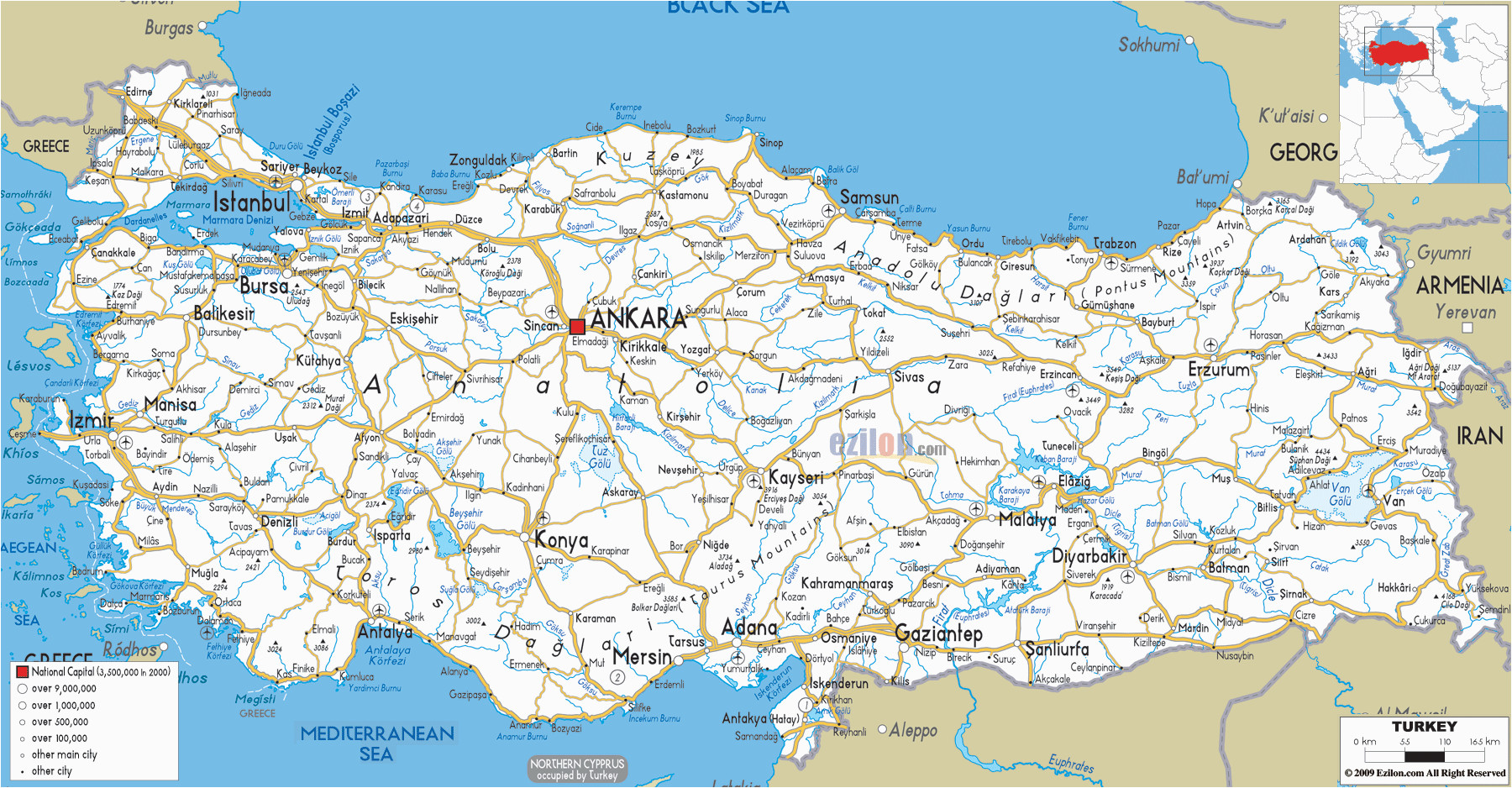 road map of turkey italy greece turkey and places i