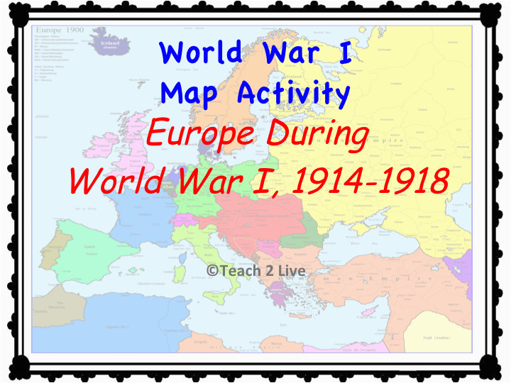 world war 1 map bundle social studies history map
