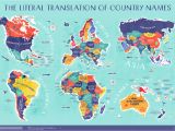 A Map Of Europe Countries World Map the Literal Translation Of Country Names