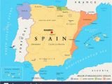 Aa Road Map Spain Spain Map Stock Photos Spain Map Stock Images Alamy