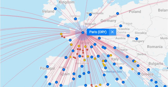 Air Canada Flight Map All Flights Worldwide On A Flight Map Flightconnections Com