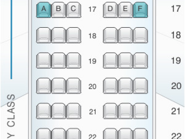 Air Canada Airbus A319 Jet Seating Chart