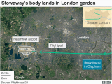 Airports In London England Map Kenya Flight Stowaway Body Found In Clapham Garden Bbc News