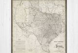 Allen Texas Map Map Of Texas Texas Canvas Map Texas State Map Antique Texas Map