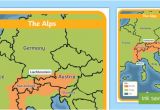 Alps On Europe Map the Alps Map Habitat Mountain Climate Animals Europe