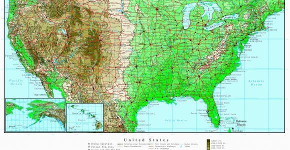 Altitude Map Of Colorado United States topographic Map New United States Elevation Map Inside