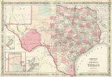 Alvin Texas Map Johnson S New Map Of the State Of Texas Johnson Ward Johnson