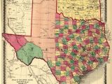 Annexation Of Texas Map Texas Counties Map Published 1874 Maps Texas County Map Texas