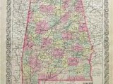 Antique Map Of Alabama Prints Old Rare Alabama Antique Maps Prints