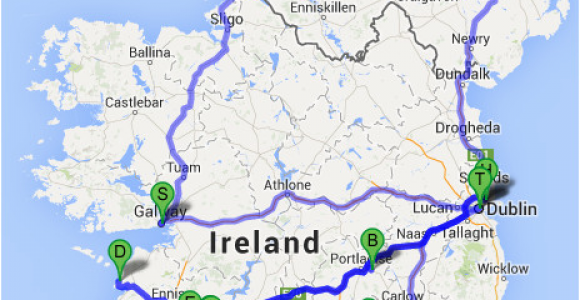 Athlone Map Of Ireland the Ultimate Irish Road Trip Guide How to See Ireland In 12