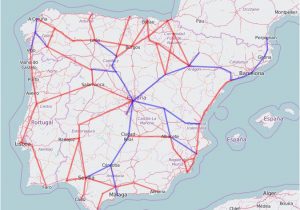 Ave Trains Spain Route Map Rail Map Of Spain and Portugal