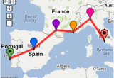 Backpack Europe Map Possible southern Europe Trip 2 Weeks Lisbon Madrid