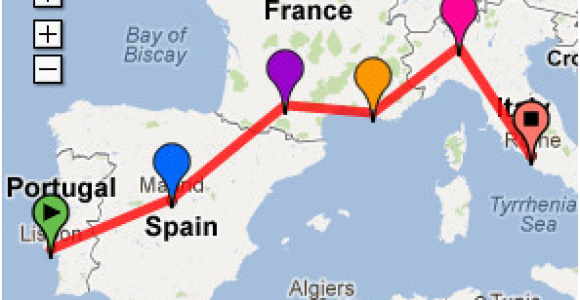 Backpack Europe Map Possible southern Europe Trip 2 Weeks Lisbon Madrid