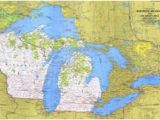 Bass Lake Michigan Map Affordable Maps Of Michigan Posters for Sale at Allposters Com