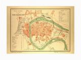 Besancon France Map Map Of Besana On France Giclee Print Products Giclee Print Map