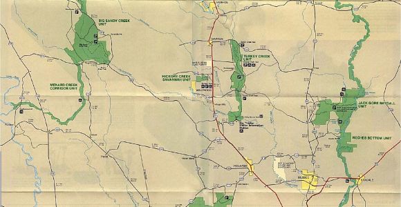 Big Thicket Texas Map Maps Of United States National Parks and Monuments