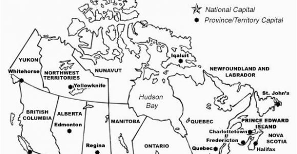 Blank Map Of Canada Provinces and Territories Printable Map Of Canada with Provinces and Territories and their