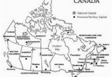 Blank Map Of Canada to Label Provinces and Capitals Printable Map Of Canada with Provinces and Territories and