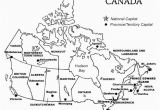 Blank Map Of Canada to Label Provinces and Capitals Printable Map Of Canada with Provinces and Territories and