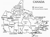 Blank Map Of Canada with Capital Cities Printable Map Of Canada with Provinces and Territories and their