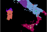 Blank Map Of Italy with Regions Languages Of Italy Wikipedia