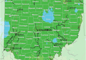 Bowling Green Ohio Map Map Of Usda Hardiness Zones for Ohio