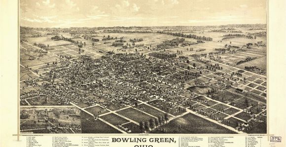 Bowling Green Ohio Map Ohio Vintage Panoramic Maps Collection On Cd Ebay